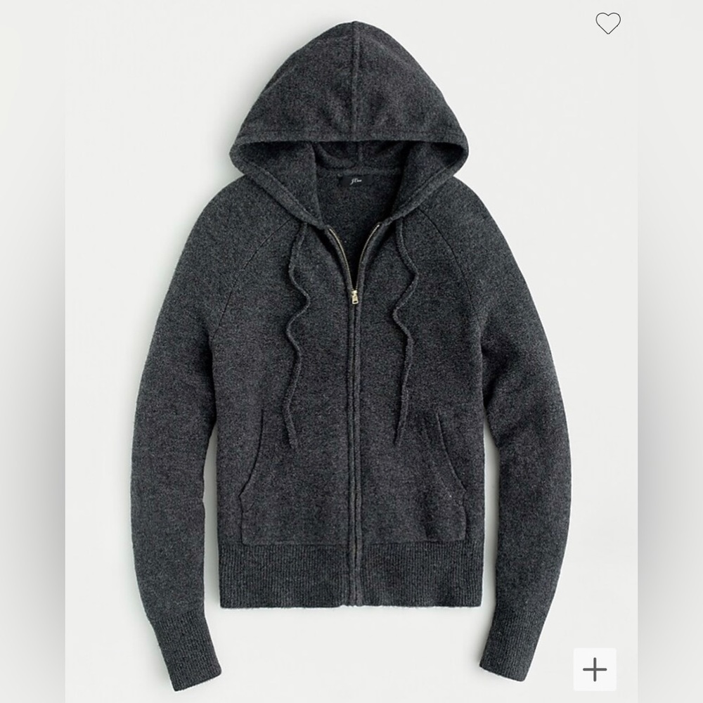 J.Crew Zip hoodie sweater in Supersoft yarn